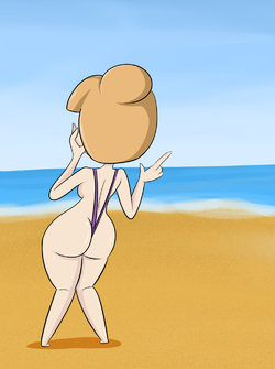 [Monkeycheesedrawing] Nora at the Beach