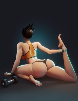 [Breadblack] Tracer Posing (Overwatch)