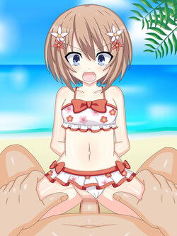 [Tan Tan Tanuki (Tyagama)] Hypervariation CG Blanc - Beach (Hyperdimension Neptunia)