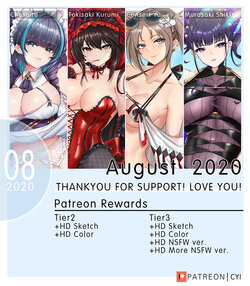[CYI] 2020 08 August Patreon Rewards (Tier 3)