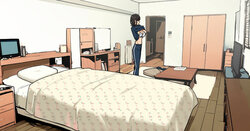 [わかまつ] 宅配便の受け取り方がだらしなくなっていくOLちゃん裏編