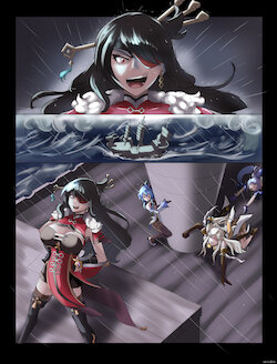 [veiled616] Stormy Winds, Scarlet Lusts (Genshin Impact) (Fanbox)