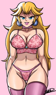 [StormKingDavid] Lingerie Mario girls