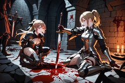 堕入暗黑地牢 [血腥版] [Fall into the dark dungeon][Guro version] [AI Generated]