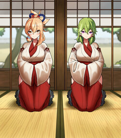 [Mayo] Yoimiya and Kuki Shinobu (No Text)