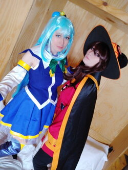 Usatame & Foxy Cosplay Aqua & Megumin