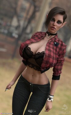 [AlleyCa7] [3D] Big Titty Goth Elf GF