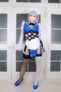 Free Hentai Cosplay Gallery: [愛瀬りおな] ぱい○ん巨乳メイドいぬさくや（No watermark）