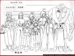 Free Hentai Non-H Gallery: [Artbook] Slayers (Character Drawing Studies)