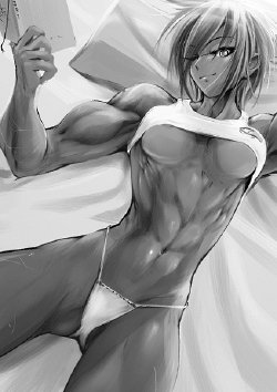 Free Hentai Image Set Gallery: Muscle Girls 2