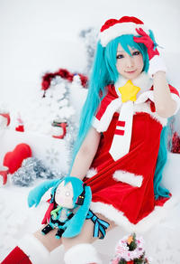 Free Hentai Cosplay Gallery: miiko : miku hatsune, christmas edition