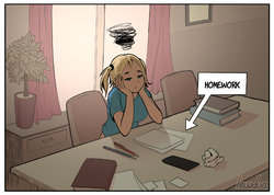 [Lewdua] Homework – Nessie and Karen