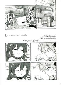 Free Hentai Non-H Gallery: (C78) [Joshinzoku (Wanyanaguda)] La Verdadera Batalla (Lucky Star) [Spanish] {Lo Mejor Del Yuri}