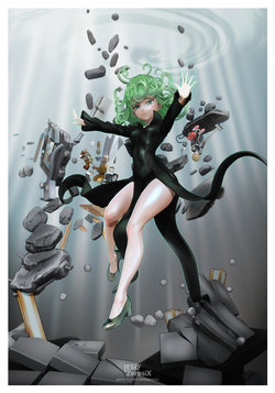 Free Hentai Misc Gallery: [LESLyzerosix] [3D] One Punch Man - Tatsumaki