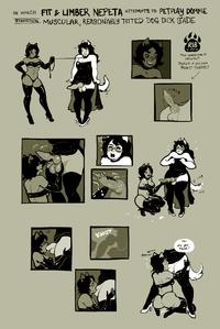 Nepeta tries to pet play Jade