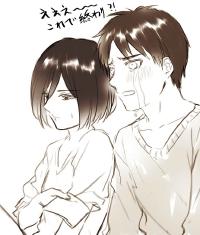 Free Hentai Doujinshi Gallery: 【R18】[ヤサイ] ❀エレミカ現パロ漫画✿ (進撃の巨人)