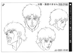 Jojo's Bizarre Adventure Phantom Blood Animation Reference Materials Settei