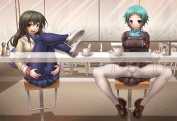 Free Hentai Western Gallery: [emperpep] Crossover R18 : Fuko and Fuuka (Persona 3 & Clannad) [Uncensored]