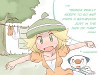 Free Hentai Non-H Gallery: [Hanomido] The "Bianca Really Needs to Go and Finds a Bathroom Just in the Nick of Time" Manga