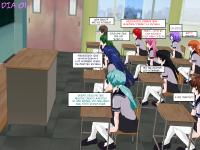 Free Hentai Misc Gallery: 3DCG Classroom Bimbofication (Spanish)