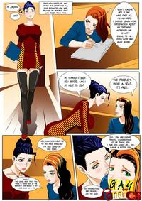 Free Hentai Western Gallery: Redhead fucked by a shemale
