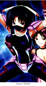 Free Hentai Manga Gallery: [Kuroi Hiroki, Tenmaso] Kunoichi Inbuden Kirine - Yami no Kaze ni Nukenin Chiru