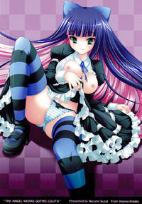 Free Hentai Doujinshi Gallery: (C79) [Kaiyuu Kikaku (Suzui Narumi)] Goth Loli wo Kita Tenshi | The Angel Wears Gothic Lolita (Panty & Stocking with Garterbelt) [English] [Soba-Scans]