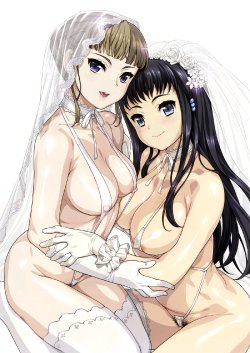 Free Hentai Image Set Gallery: Bride and Wedding Dress Collection