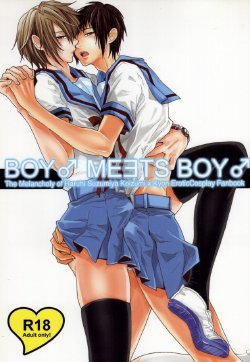 Free Hentai Doujinshi Gallery: (C75) [Zerohaku (Fuji Mako)] BOY♂ MEETS BOY♂ (The Melancholy of Haruhi Suzumiya)