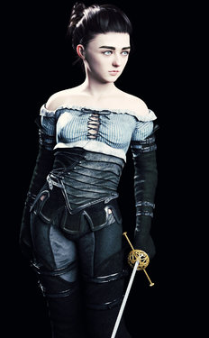 Arya and Sansa Stark 3D