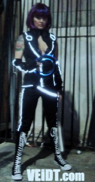 Free Hentai Cosplay Gallery: Veidt - Jessica as Quorra from Tron Legacy (attempt #1)