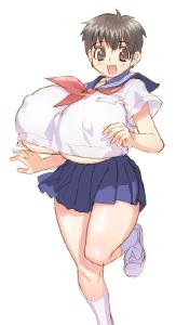 Free Hentai Image Set Gallery: Big Breasts Series : School Uniform