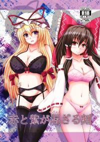 Free Hentai Doujinshi Gallery: [+5 (taka♂)] Aka to Murasaki ga Mazaru Toki (Touhou Project) [Digital]