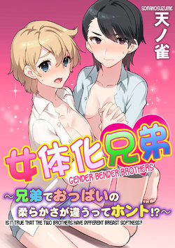 [Sorano Suzume] Nyotaika Kyoudai ~Kyoudai de Oppai no Yawarakasa ga Chigau tte Honto!?~ (Henshin? Irekawari? Watashi no Karada… Dou Nacchatta no?) [English] [desudesu]