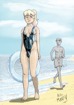 (Mari-V) Jessy CD on the beach